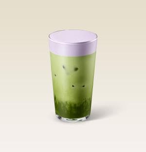 아이스 우베 말차 라떼